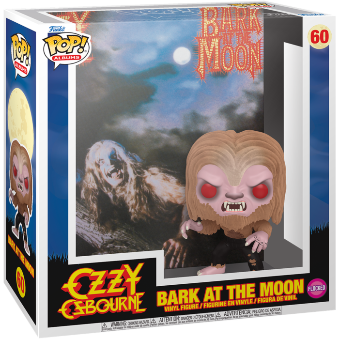 Ozzy Osbourne - Bark at the Moon Flocked Pop! Albums Vinyl Figure