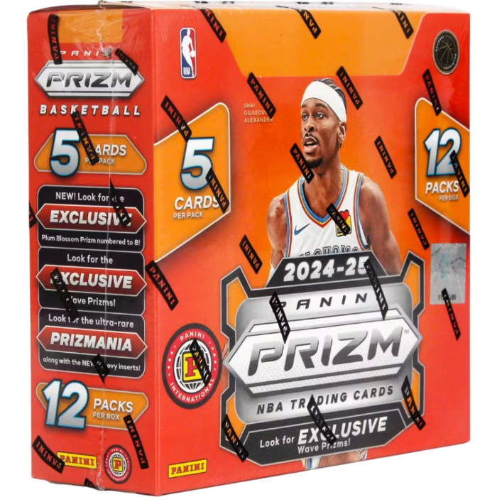 NBA Basketball - 2024/25 Panini Prizm Basketball Trading Cards International Hobby Box (Display of 12)