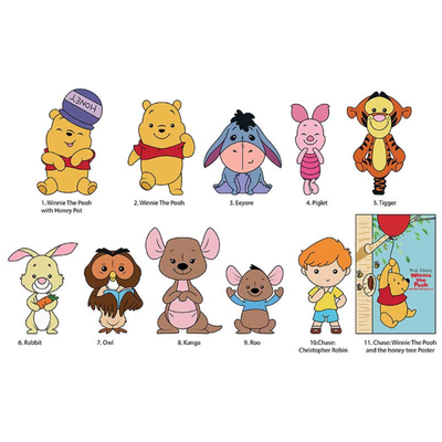 Winnie the Pooh - 3D Figural Foam Bag Clip Blind Bag (Single Unit)