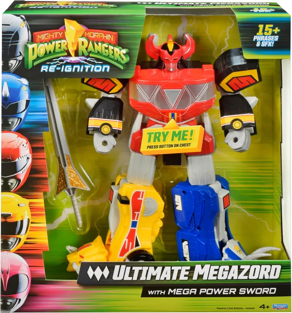Power Rangers Mighty Morphin Re-Ignition Ultimate Megazord with Mega Power Sword Action Figure
