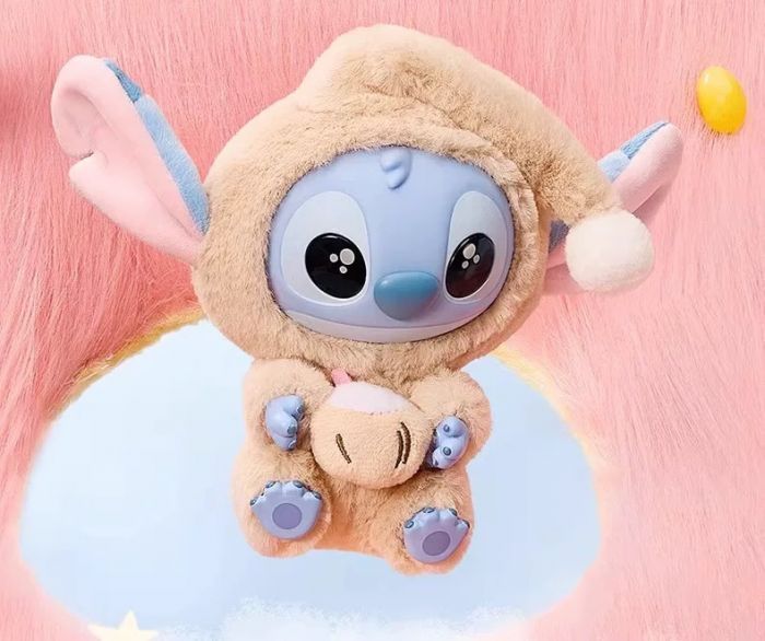 MINISO Disney Stitch Eat Something Before Sleep Series-Vinyl Plush Pendant Blind Box Opened- Coconut