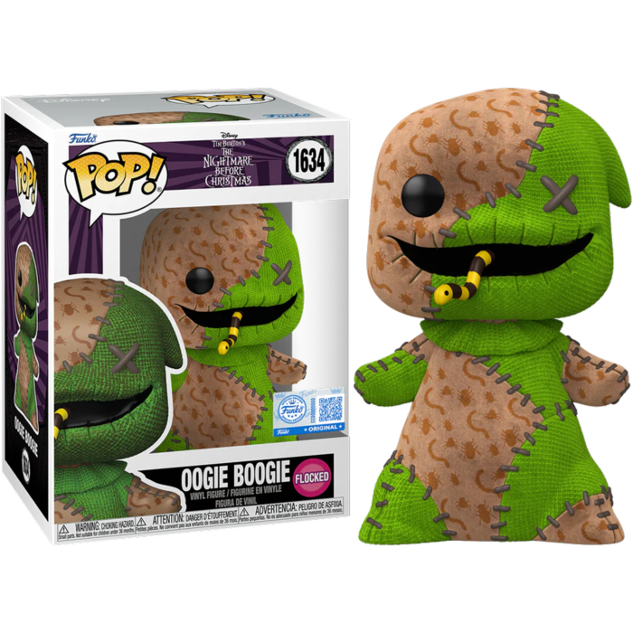 Pre-Order: The Nightmare Before Christmas - Oogie Boogie (Patchwork) Flocked Pop! Vinyl Figure