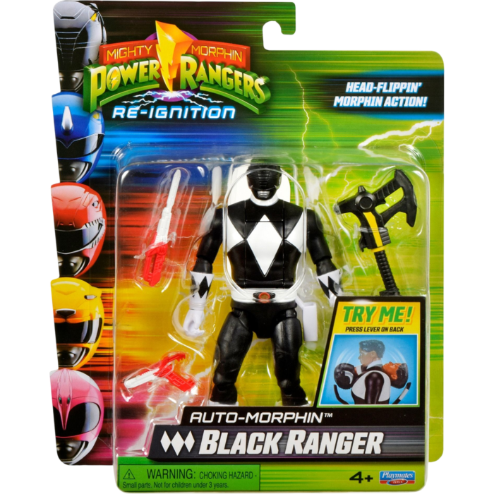 Mighty Morphin Power Rangers: Re-Ignition - Auto-Morphin Black Ranger 5&quot; Action Figure