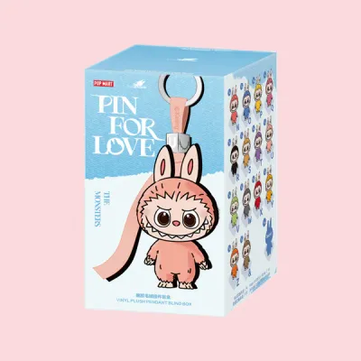 Pop Mart: The Monsters Pin For Love Series Vinyl Plush Pendant Blind Box (N-Z)(1 Blind Box)  (100% Authentic)
