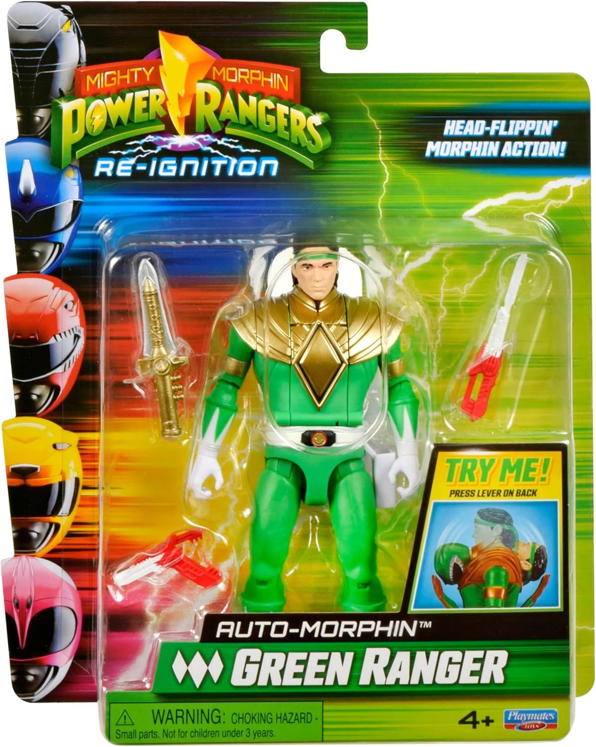 Mighty Morphin Power Rangers: Re-Ignition - Auto-Morphin Green Ranger 5&quot; Action Figure