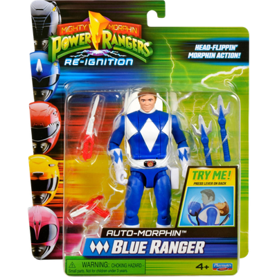 Mighty Morphin Power Rangers: Re-Ignition - Auto-Morphin Blue Ranger 5&quot; Action Figure