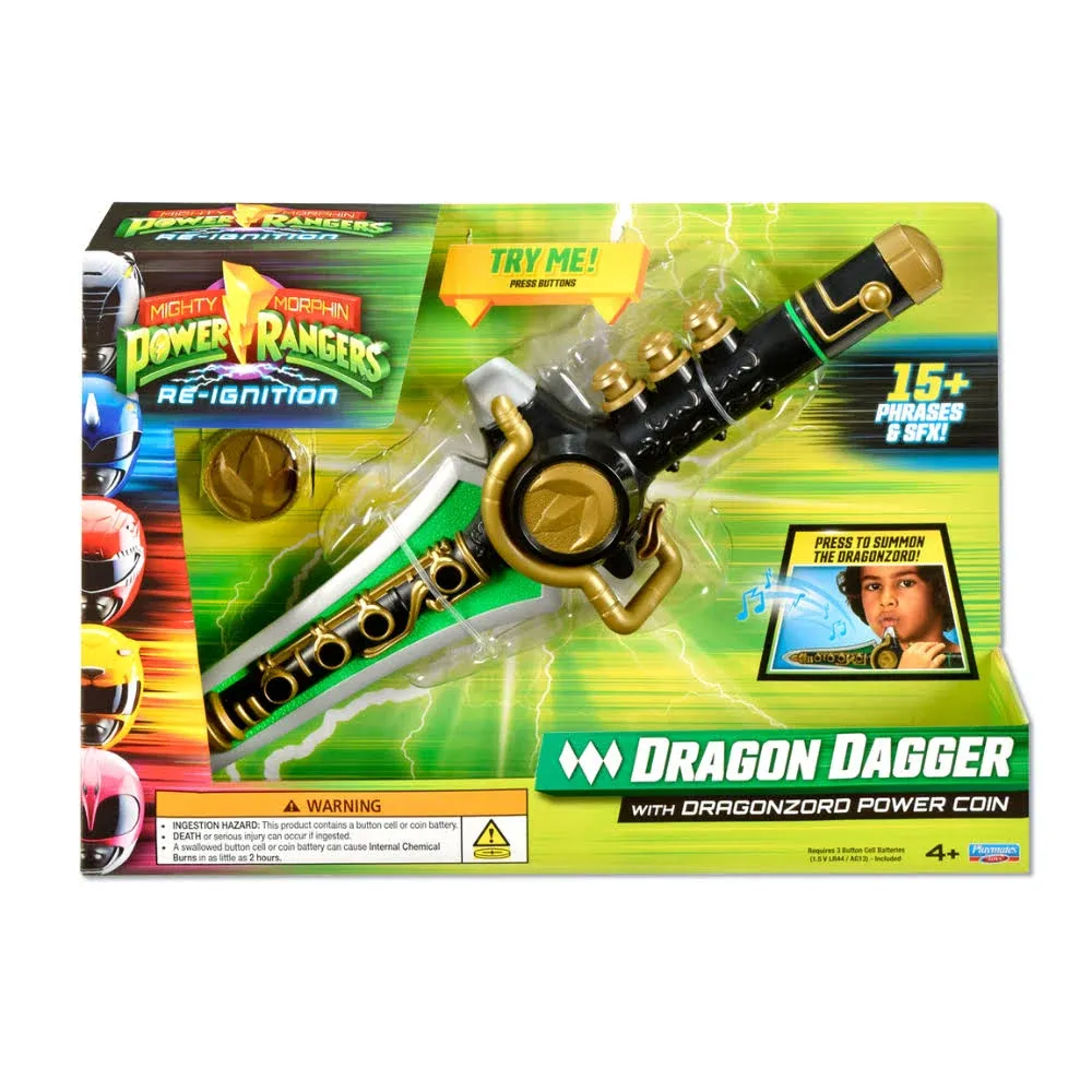 Mighty Morphin Power Rangers: Re-Ignition - Dragon Dagger with Lights &amp; Sounds Roleplay Replica