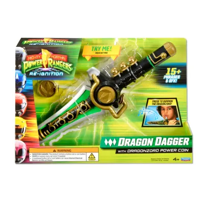 Mighty Morphin Power Rangers: Re-Ignition - Dragon Dagger with Lights &amp; Sounds Roleplay Replica