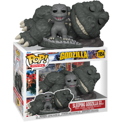 Pre-Order: Godzilla - Sleeping Godzilla with Minilla 6&quot; Super Sized Pop! Vinyl Figure