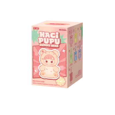 Pop Mart HACIPUPU Gummy Bear Series-Vinyl Plush Pendant Blind Box- 1 Blind Box (100% Authentic)