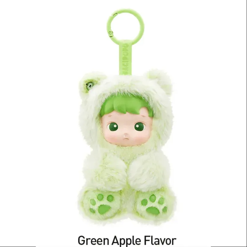 Pop Mart HACIPUPU Gummy Bear Series-Vinyl Plush Pendant Blind Box- Green Apple Flavor (100% Authentic)