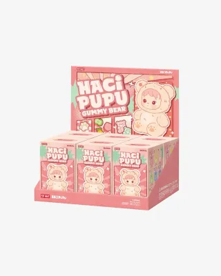 Pop Mart HACIPUPU Gummy Bear Series-Vinyl Plush Pendant Blind Box- 1 Blind Box (100% Authentic)