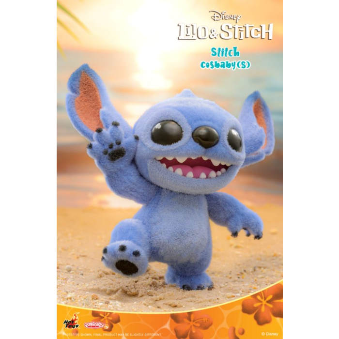 Lilo &amp; Stitch (2025) - Stitch Standing Velvet Hair Version Cosbaby (S) Hot Toys Figure