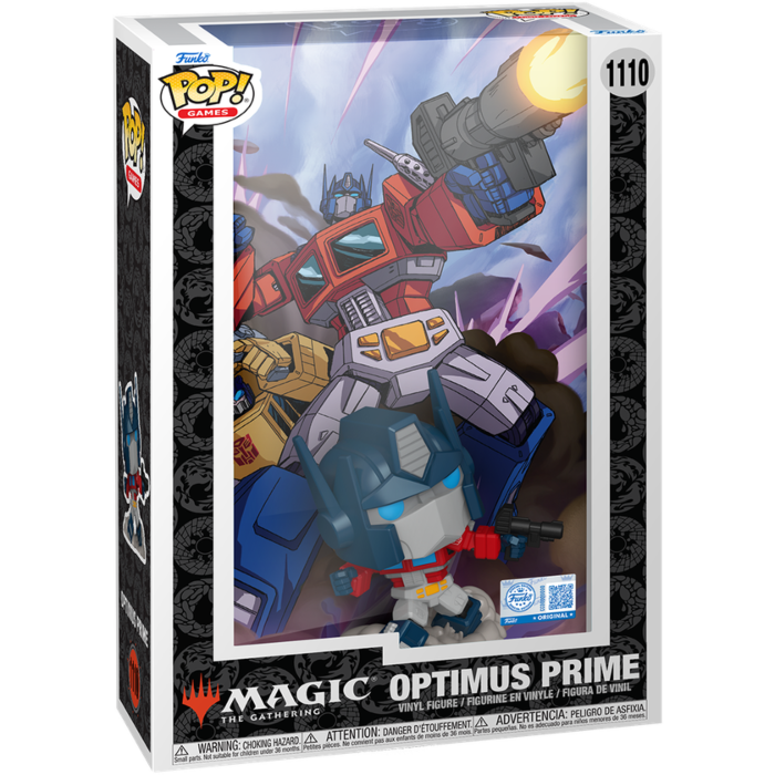 Transformers x Magic: The Gathering - Optimus Prime Pop! Cover Vinyl Figure