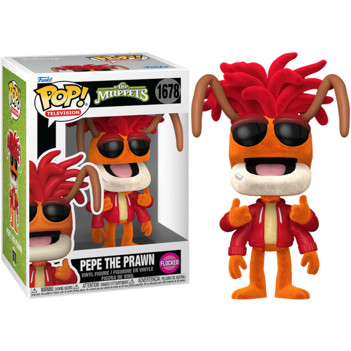 The Muppets - Pepe the Prawn (Flocked) Pop! Vinyl Figure