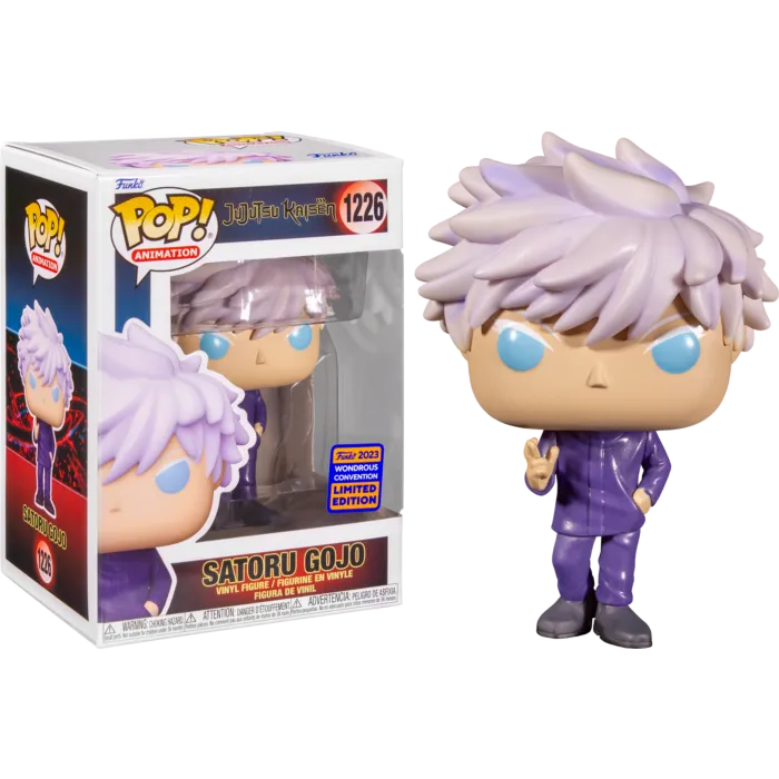 Jujutsu Kaisen- Gojo Unamsked Pop! Vinyl Figure (Wondrous Comic Con Exclusive 2023)