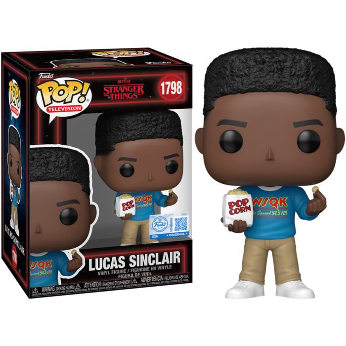 Stranger Things - Lucas Sinclair with Popcorn (Season 5) Pop! Vinyl Figure