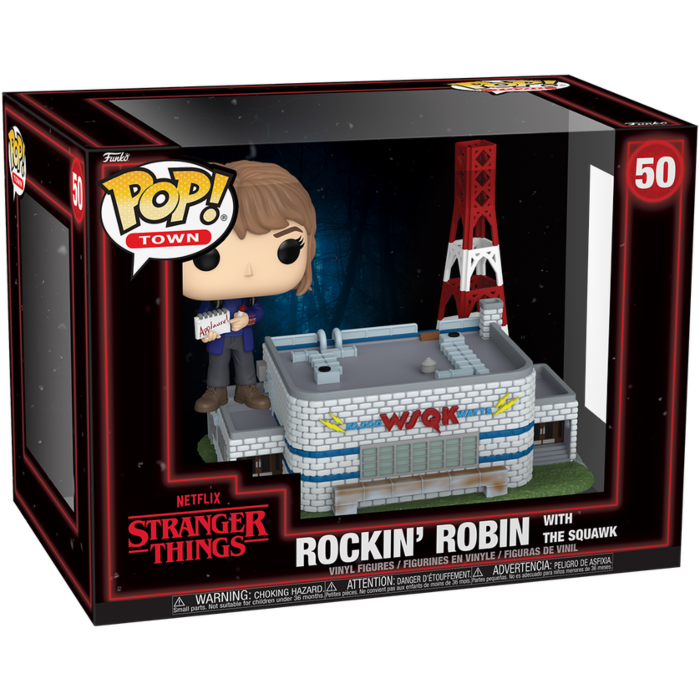 Stranger Things - Rockin&#39; Robin with the Squawk (Season 5) Pop! Town Vinyl Figure