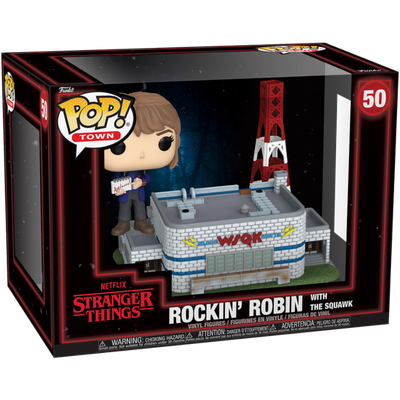 Stranger Things - Rockin&#39; Robin with the Squawk (Season 5) Pop! Town Vinyl Figure