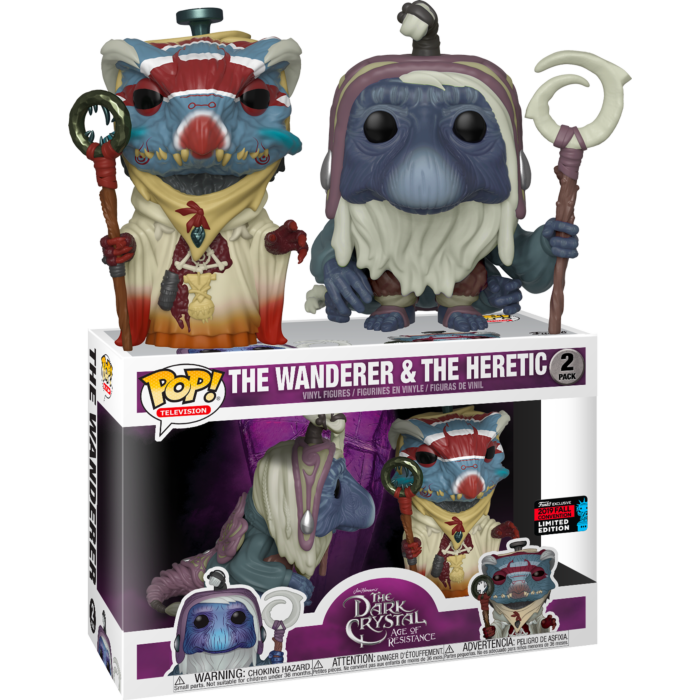The Dark Crystal: Age of Resistance- Wanderer &amp; Heretic Pop! Vinyl Figure 2-Pack (2019 Fall Convention Exclusive) (Box Minor Damaged)