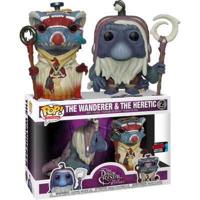 The Dark Crystal: Age of Resistance- Wanderer &amp; Heretic Pop! Vinyl Figure 2-Pack (2019 Fall Convention Exclusive) (Box Minor Damaged)