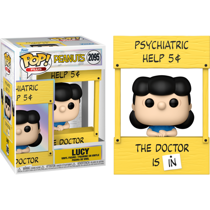 Pre-Order: Peanuts - Lucy (Psychiatric Booth) Pop! Plus Vinyl Figure