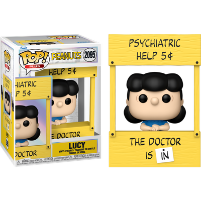 Pre-Order: Peanuts - Lucy (Psychiatric Booth) Pop! Plus Vinyl Figure