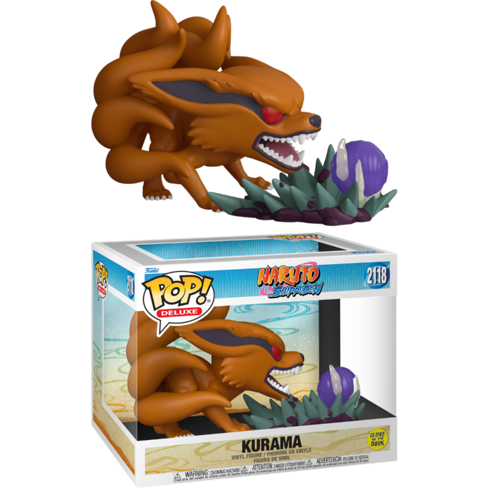 Pre-Order: Naruto: Shippuden - Kurama Glow-in-the-Dark Deluxe Pop! Vinyl Figure