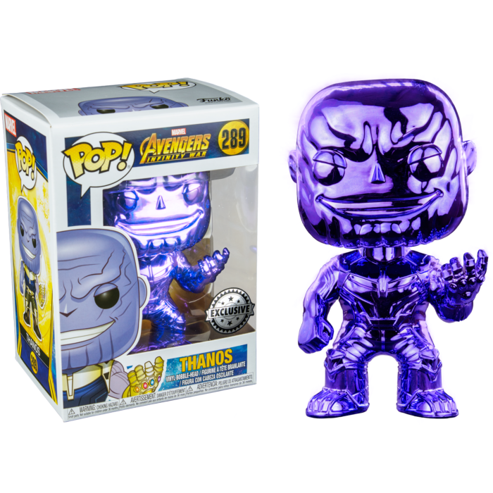 Avengers 3: Infinity War - Thanos Purple Chrome Pop! Vinyl Figure (2018 Event Exclusive) (Box Minor Damaged)