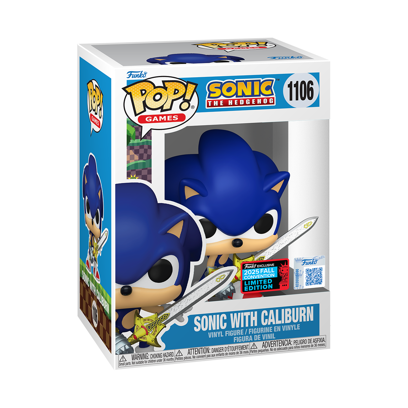Sonic - Sonic with Caliburn Pop! Vinyl Figure (NYCC Exclusive)
