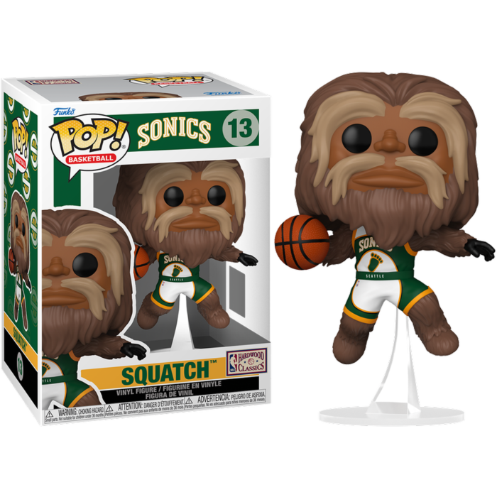 Pre-Order: NBA Basketball: Mascots - Squatch (Dunking) Seattle Sonics Pop! Vinyl Figure