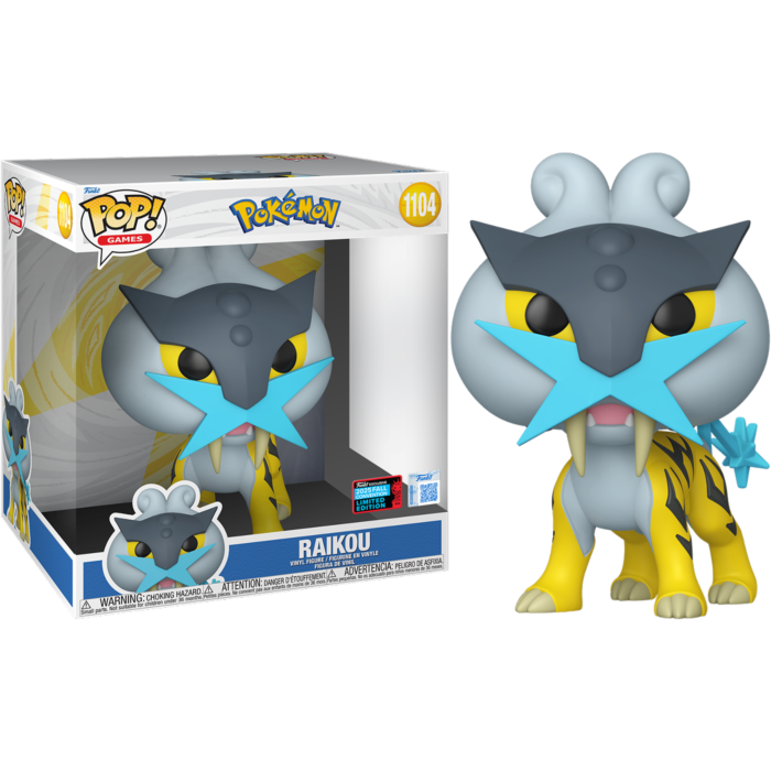 Pokemon - Raikou Jumbo 10&quot; Pop! Vinyl Figure (2025 Fall Convention Exclusive)