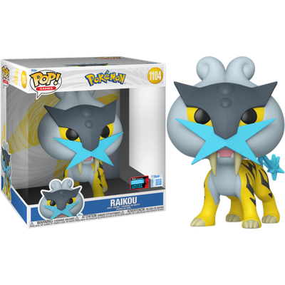 Pokemon - Raikou Jumbo 10&quot; Pop! Vinyl Figure (2025 Fall Convention Exclusive)