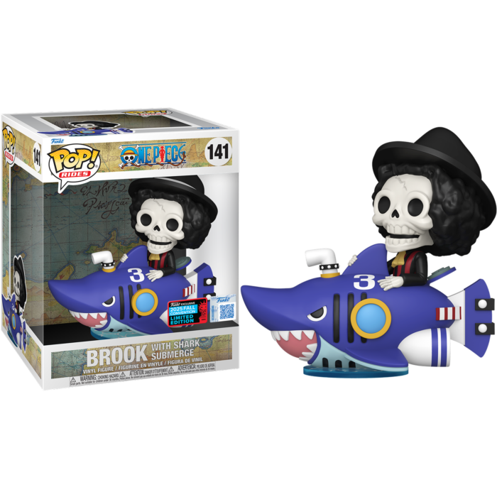One Piece - Brook with Shark Submerge Pop! Rides Vinyl Figure (2025 Fall Convention Exclusive)