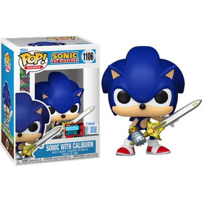 Sonic the Hedgehog - Sonic with Caliburn Pop! Vinyl Figure (2025 Fall Convention Exclusive)
