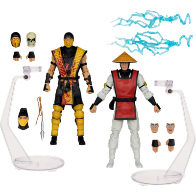 Pre-Order: Mortal Kombat - Klassic Scorpion vs. Raiden Deluxe 7&quot; Scale Action Figure 2-Pack