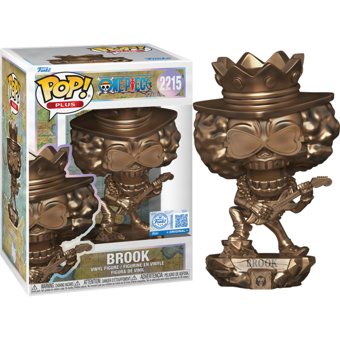 Pre-Order: One Piece - Brook Bronze Statue 25th Anniversary Pop! Plus Vinyl Figure (Funko Exclusive)