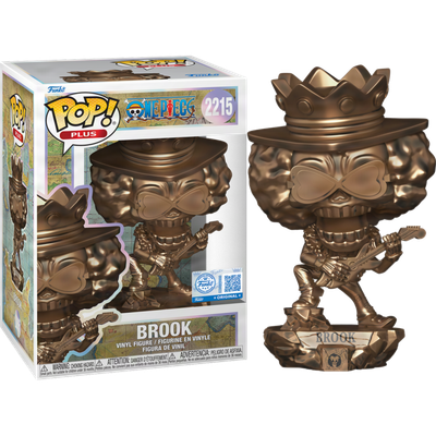 Pre-Order: One Piece - Brook Bronze Statue 25th Anniversary Pop! Plus Vinyl Figure (Funko Exclusive)