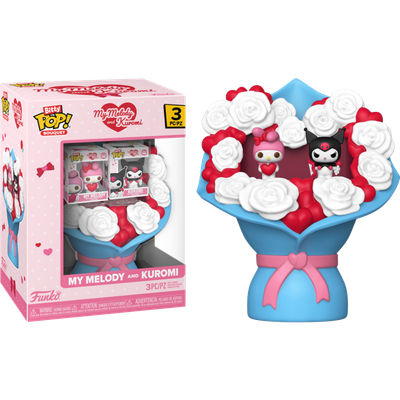 Pre-Order: Hello Kitty &amp; Friends - My Melody &amp; Kuromi Valentine Bitty Pop! Bouquet Vinyl Figure