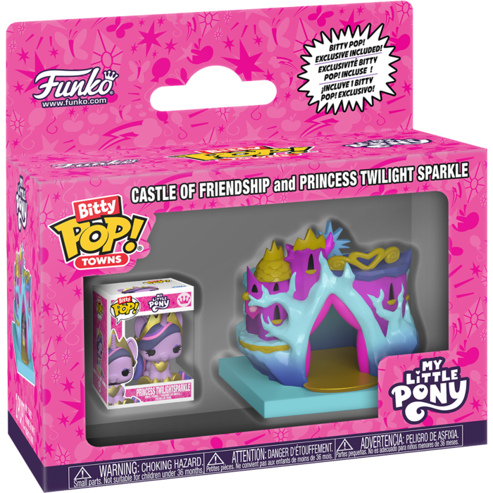 Pre-Order: My Little Pony - Castle of Friendship &amp; Princess Twilight Sparkle Bitty Pop! Town Vinyl Figure
