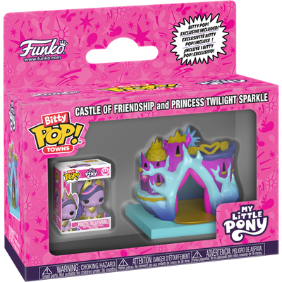 Pre-Order: My Little Pony - Castle of Friendship &amp; Princess Twilight Sparkle Bitty Pop! Town Vinyl Figure