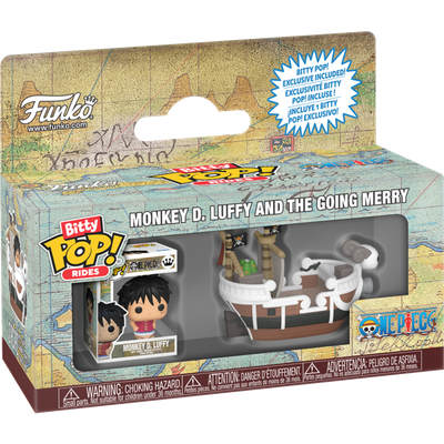 Pre-Order: One Piece - Monkey D. Luffy &amp; The Going Merry Bitty Pop! Ride Vinyl Figure