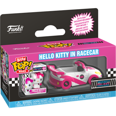 Pre-Order Hello Kitty &amp; Friends - Hello Kitty in Racecar Bitty Pop! Ride Vinyl Figure