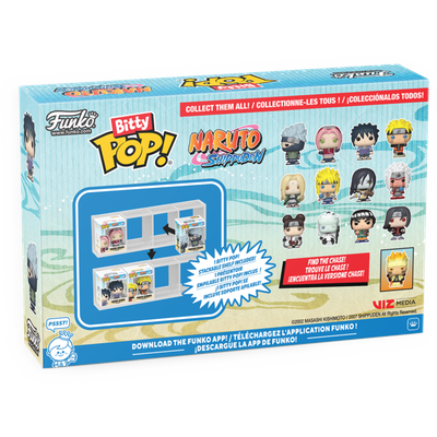 Pre-Order: Naruto: Shippuden - Kakashi Hatake, Sakura Haruno, Sasuke Uchiha &amp; Naruto Uzumaki Bitty Pop! Vinyl Figure 4-Pack