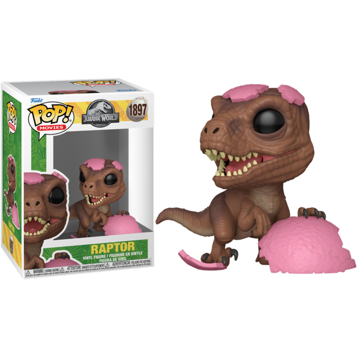 Pre-Order: Jurassic Park - Raptor Hatching (Pink Egg) Pop! Vinyl Figure
