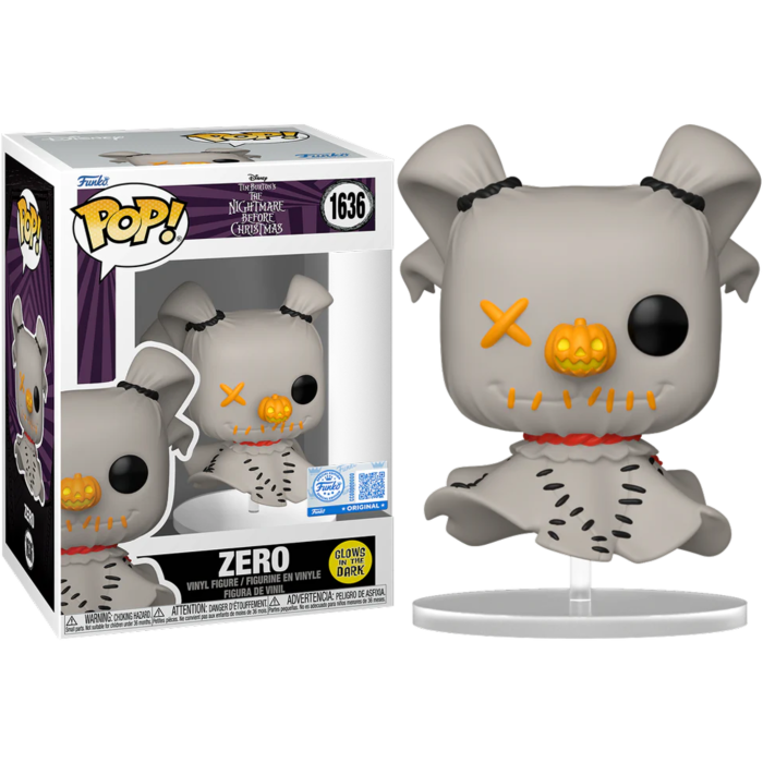 The Nightmare Before Christmas - Zero (Patchwork) Glow-in-the-Dark Pop! Vinyl Figure