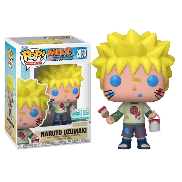 Naruto Shippuden Naruto Uzumaki (with Paint Can and Brush) Pop! Plus Vinyl Figure (9500 Pieces