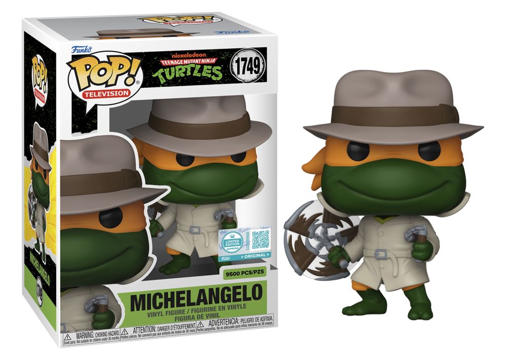 Michelangelo in Trenchcoat Pop! Plus Vinyl Figure (9500 Pieces Exclusive)