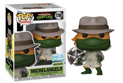 Michelangelo in Trenchcoat Pop! Plus Vinyl Figure (9500 Pieces Exclusive)