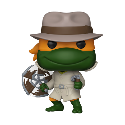 Michelangelo in Trenchcoat Pop! Plus Vinyl Figure (9500 Pieces Exclusive)